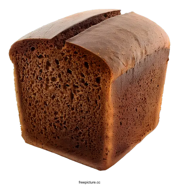 [Transparent Background PNG]Freshly Baked Brown Loaf of Bread
