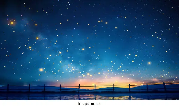 Starry Night Over the Countryside