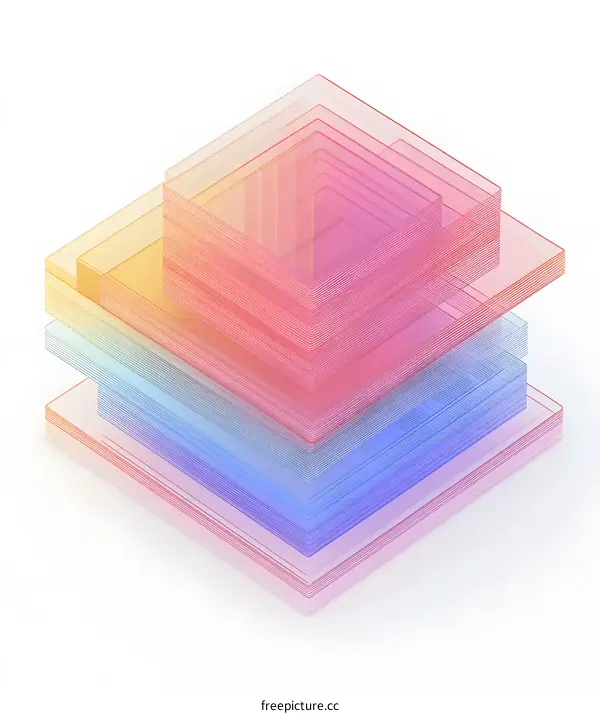 Abstract Geometric Shapes In Pastel Colors