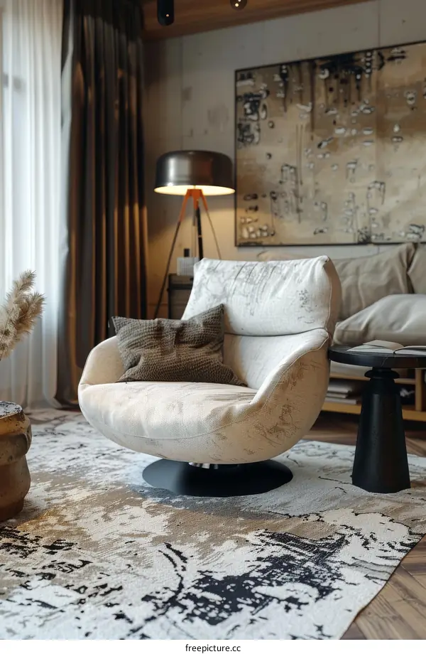 Modern Minimalist Style Home Living Room