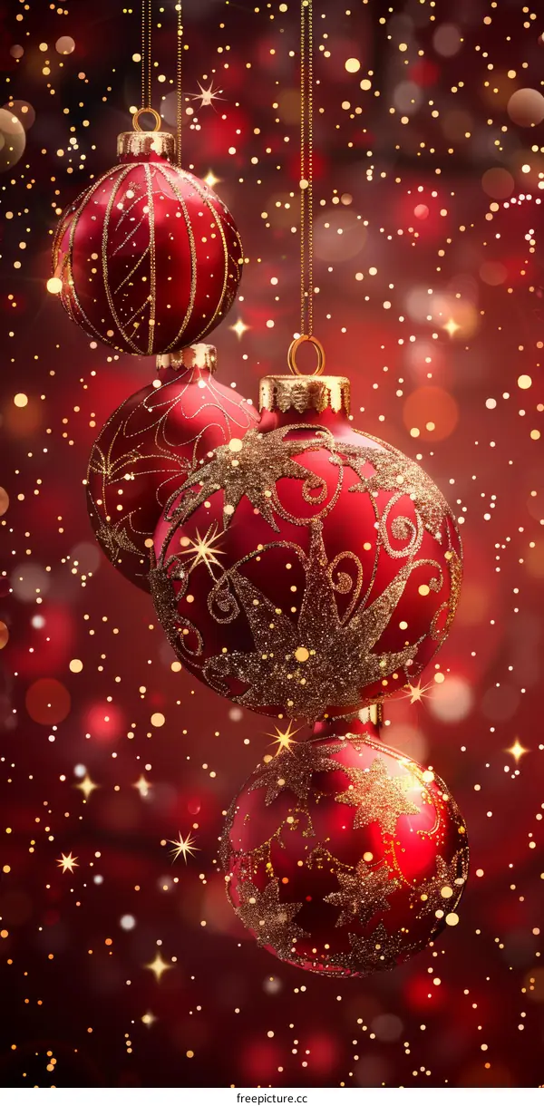 Mesmerizing Christmas Decor in Red and Gold