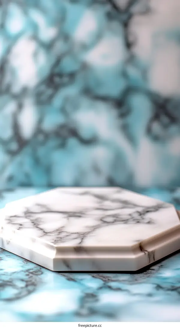 Modern Marble Octagon Display Platform