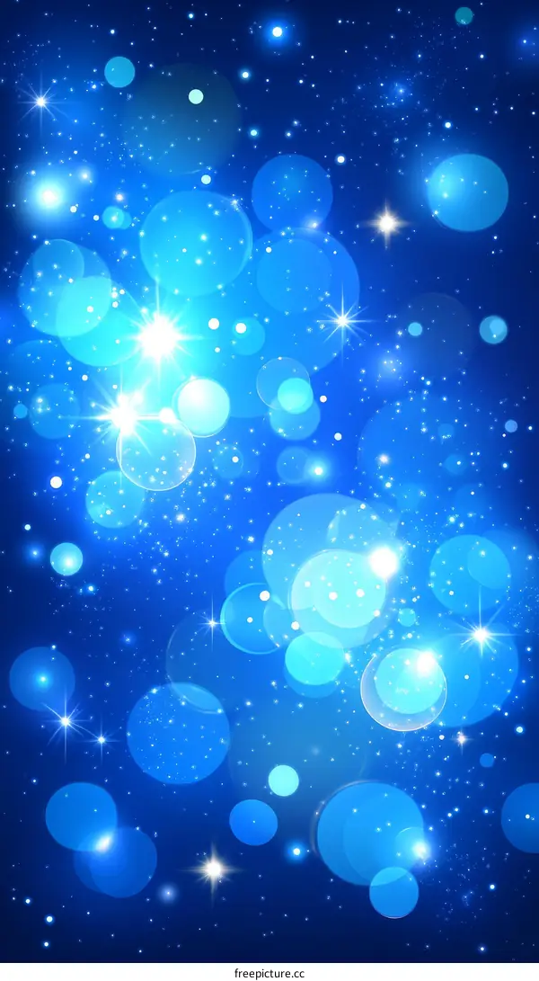 Abstract Blue Lights Background Design