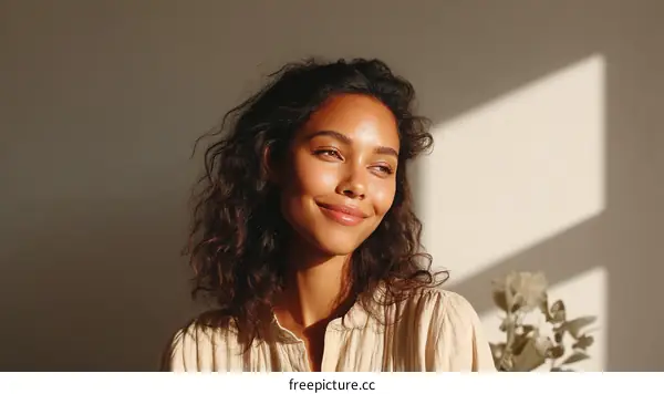Beautiful Woman Portrait in Natural Light