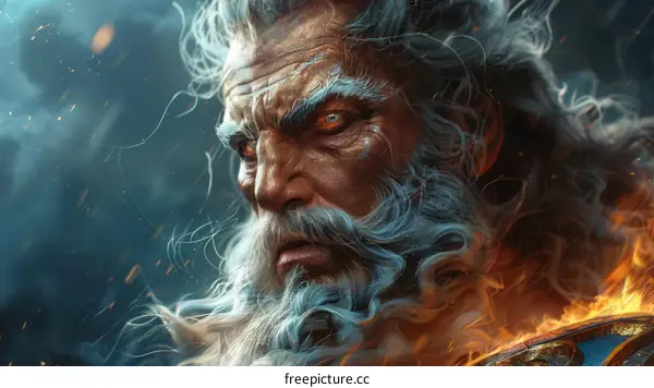 Zeus, the king of gods, is the main god of the Greek pantheon.