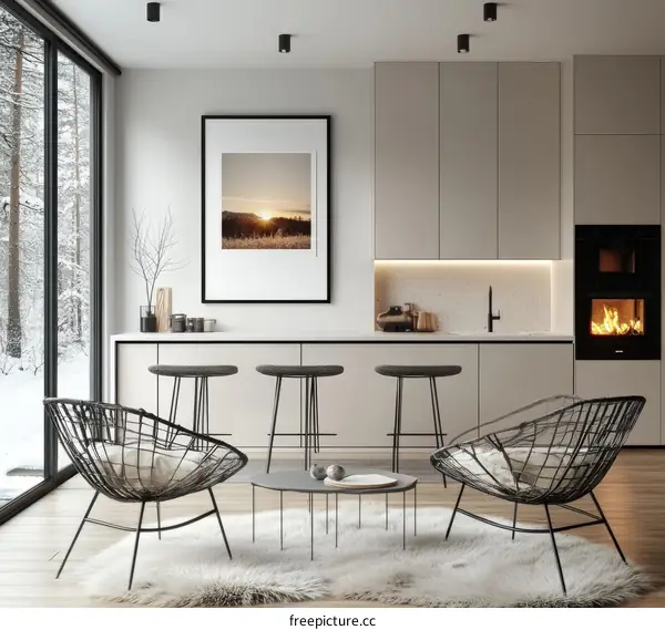 Modern Scandinavian Kitchen Interior Design