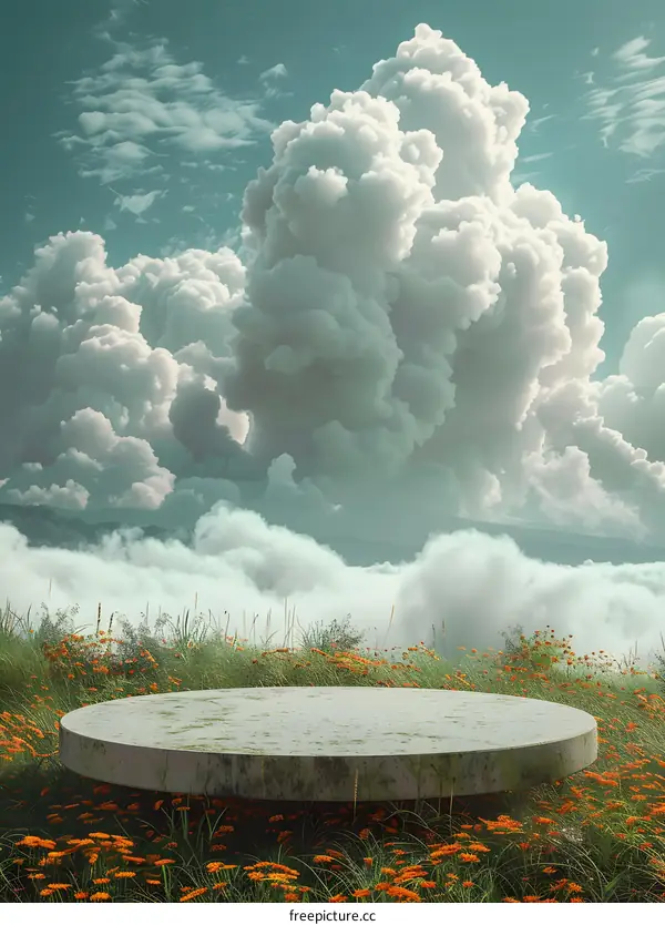 Platform above the clouds