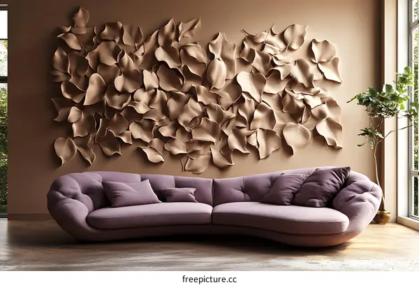 Modern Living Room with Decorative Wall Art