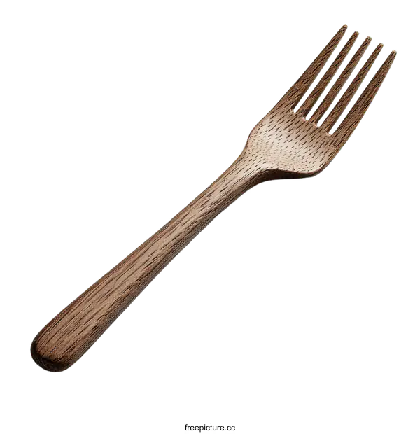 [Transparent Background PNG]Wooden Fork Utensil Design