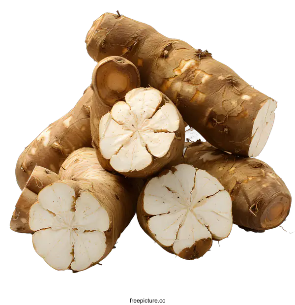 [Transparent Background PNG]Cross-section of kudzu root