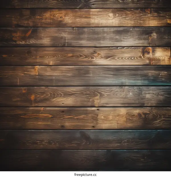 Rustic Wood Background with Deep Brown Grain