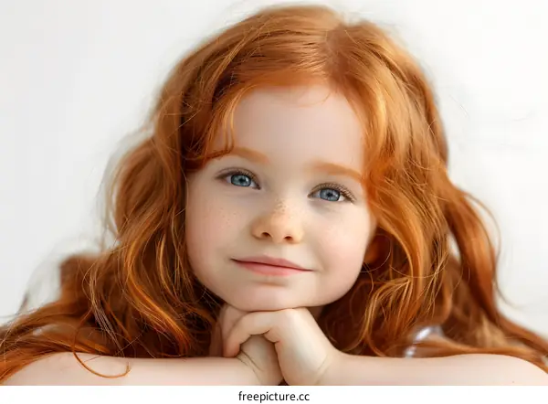 Portrait of a Young Girl with Red Hair