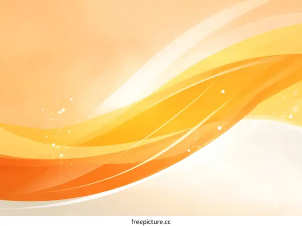 Abstract Orange and Yellow Gradient Waves Background Design