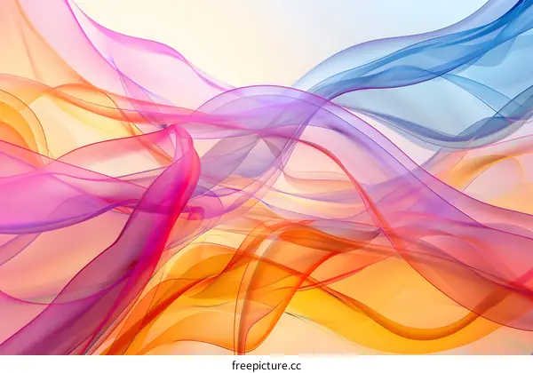 Colorful abstract background with flowing shapes