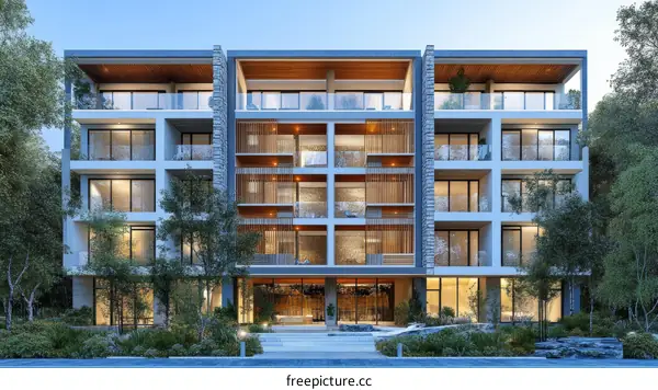 Modern Apartment Building Exterior Design