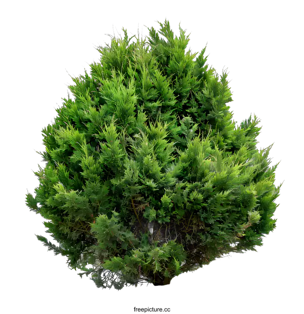 [Transparent Background PNG]Green Bush Isolated on White Background