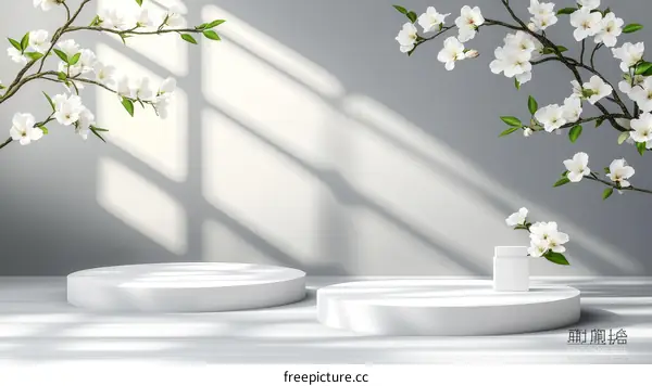 Spring Blossom Display Podium