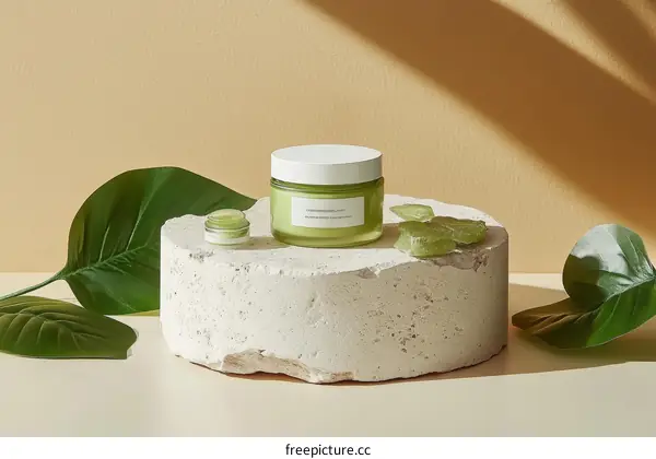 Natural Skincare Products Display