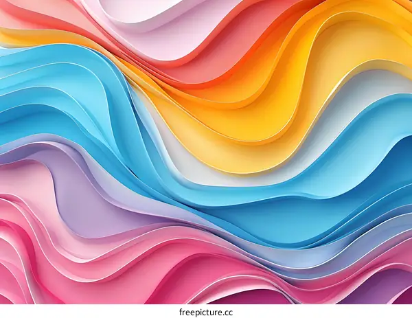 Colorful abstract waves background