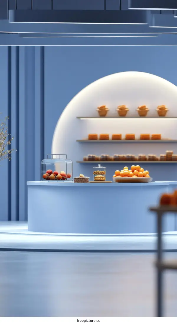 Modern Pastel Bakery Shop Interior Design