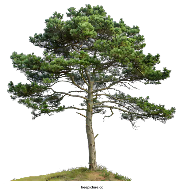 [Transparent Background PNG]Isolated Pine Tree On White Background