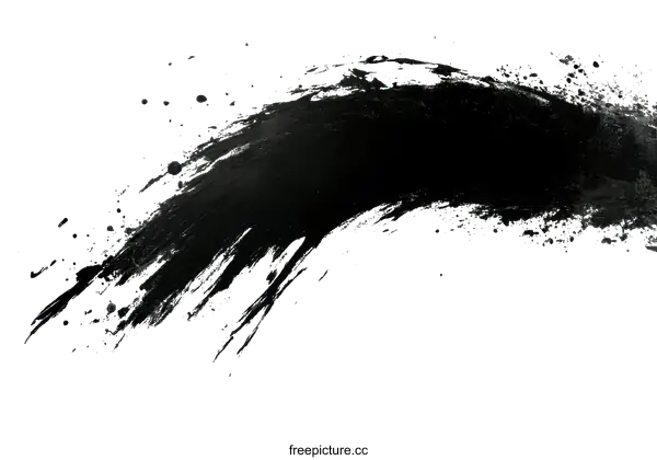 [Transparent Background PNG]Abstract Ink Splatters Background Design