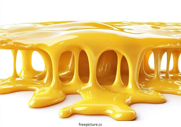 Melted Cheese Flowing Abstract Design