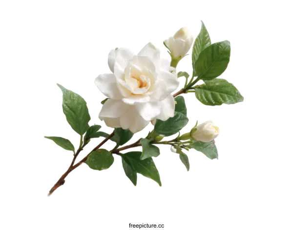 [Transparent Background PNG]Beautiful White Gardenia Flower Arrangement