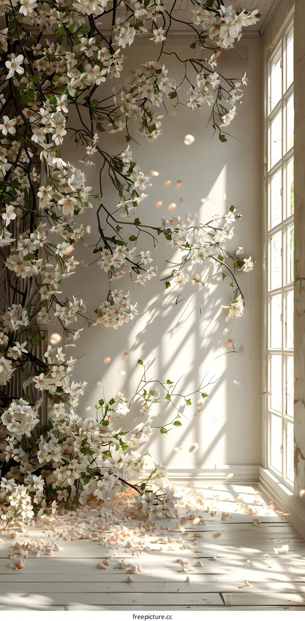 Flowers Blooming in the Living Room