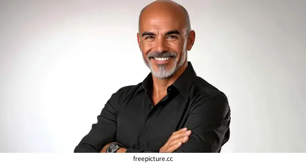 Smiling Mature Man Portrait