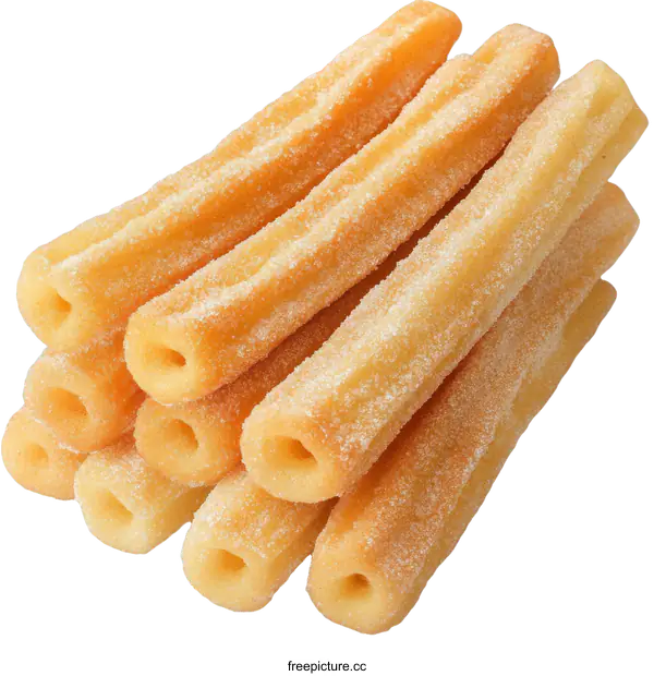 [Transparent Background PNG]Delicious Sugary Churros Stacked High