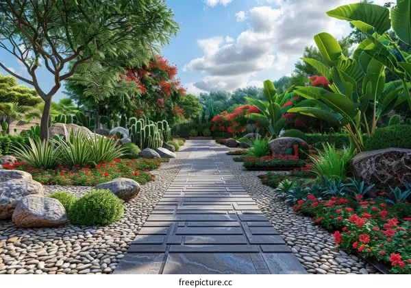 Garden Architecture Landscape Design Concept Visualization