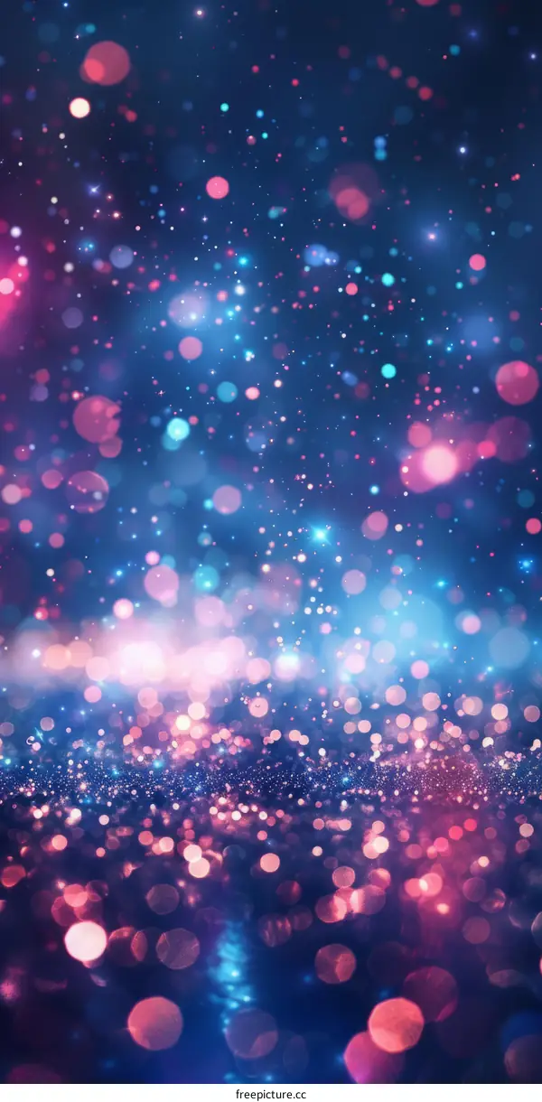 Sparkling Blue and Pink Glitter Background