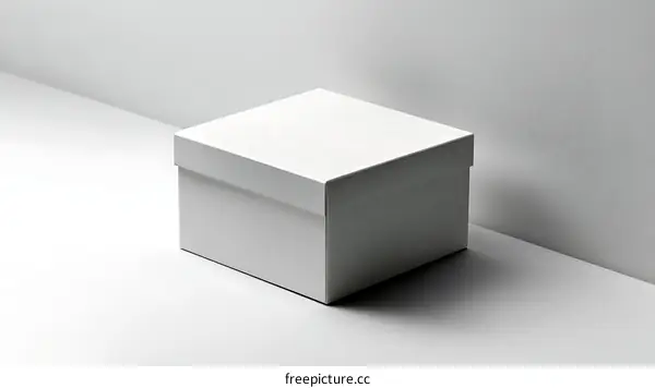 Blank White Gift Box Mockup