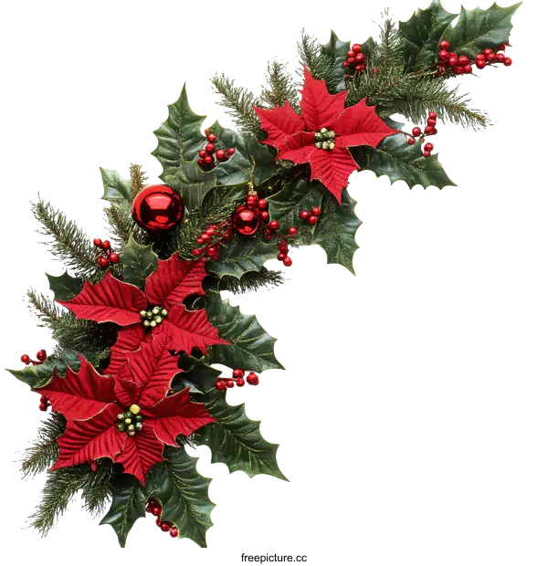 [Transparent Background PNG]Christmas Festive Corner Decoration