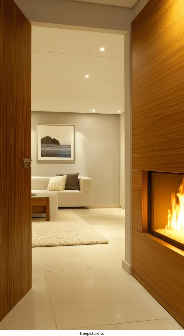 Modern Interior Design with Wood Accents