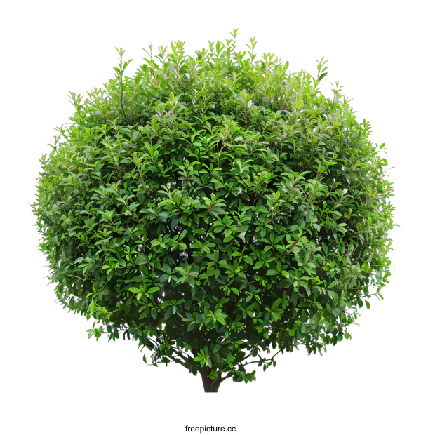 [Transparent Background PNG]Green Bush Isolated On White Background