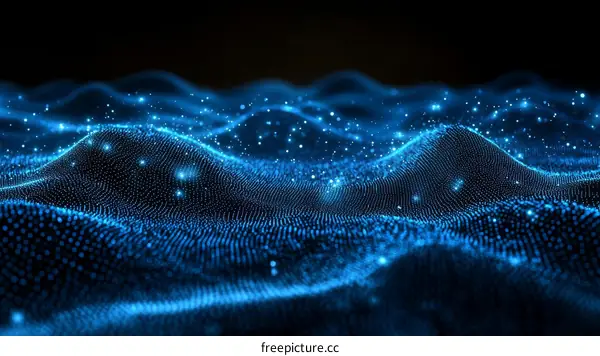 Abstract Digital Wave Pattern Design