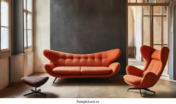 Mid-Century Modern Living Room Set