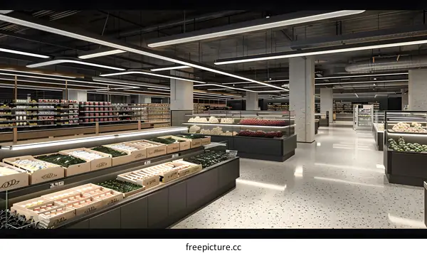 Modern Grocery Store Interior Design