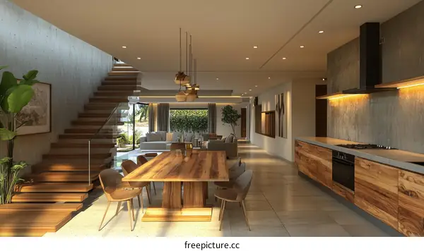 Modern Wooden Home Interior Design