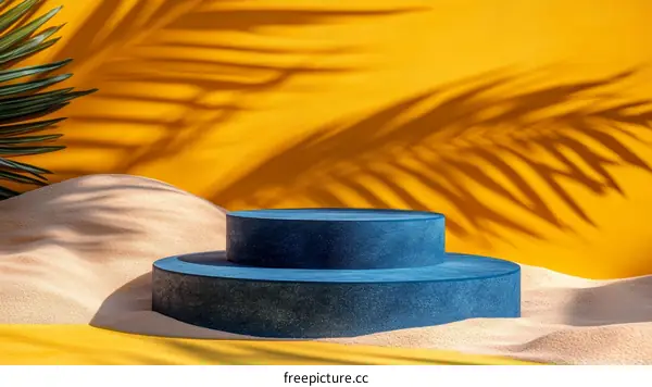 Stylish Abstract Product Display Sand Background