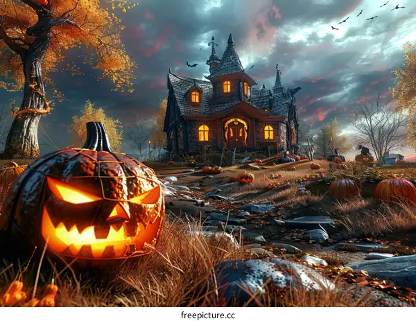 Halloween Pumpkin Jack-o-lantern