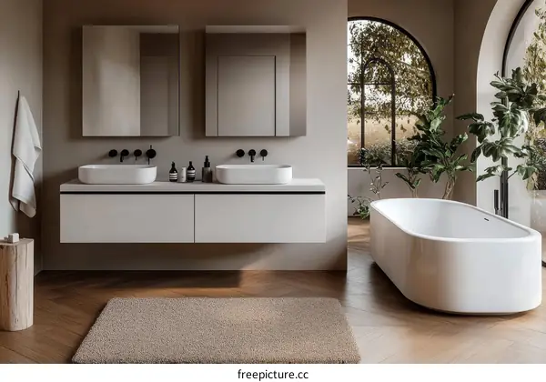 Modern Minimalist Bathroom Interior Design