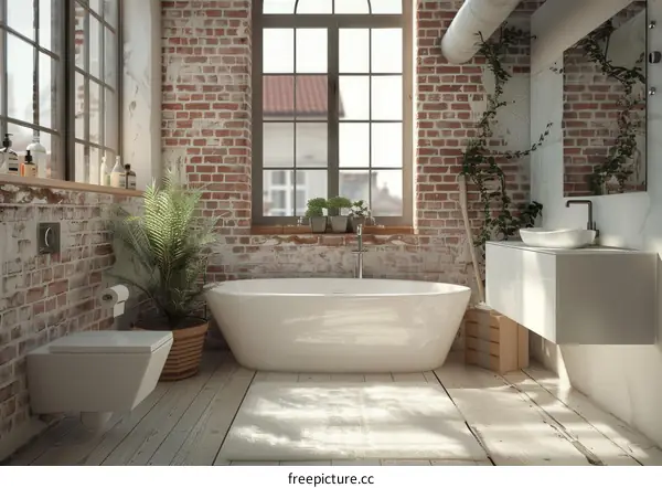 Industrial Style Modern Bathroom Interior Design