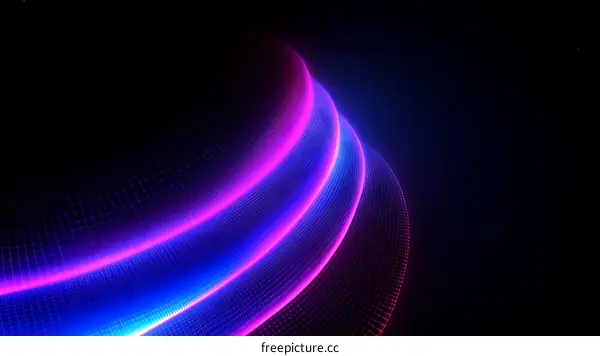 Abstract Neon Geometric Shapes Background