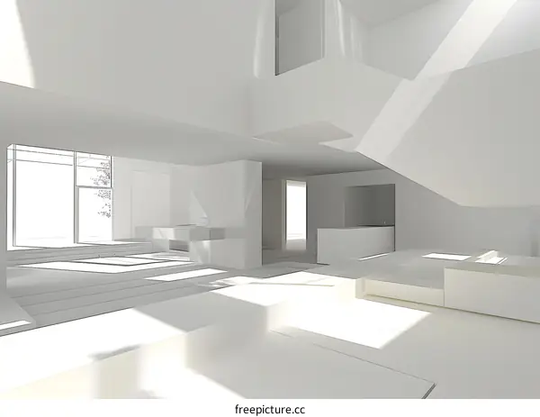 Minimalist White Modern Home Interior Design
