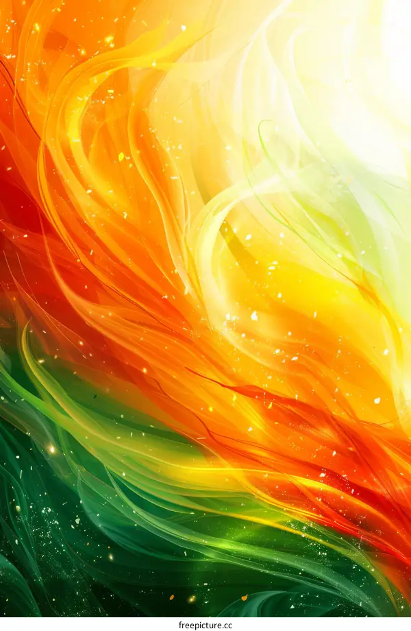 Vibrant Flames of Passion and Energy