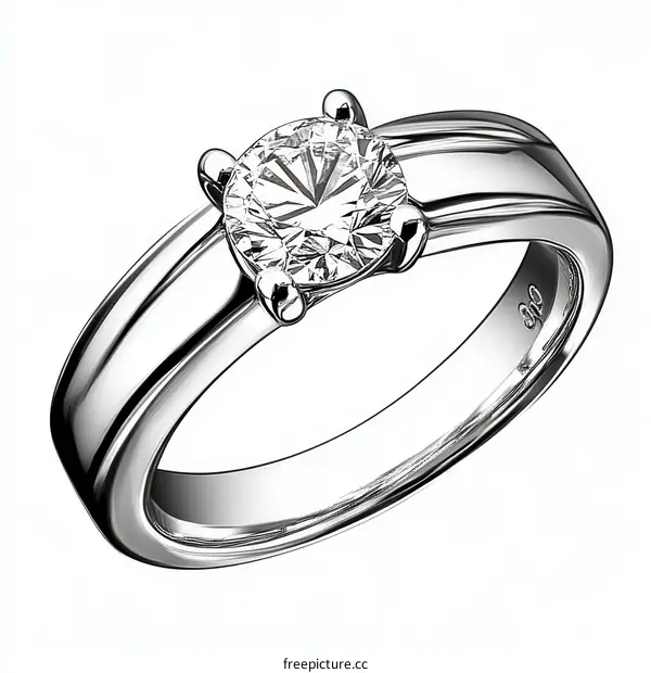 Elegant Diamond Solitaire Engagement Ring Design
