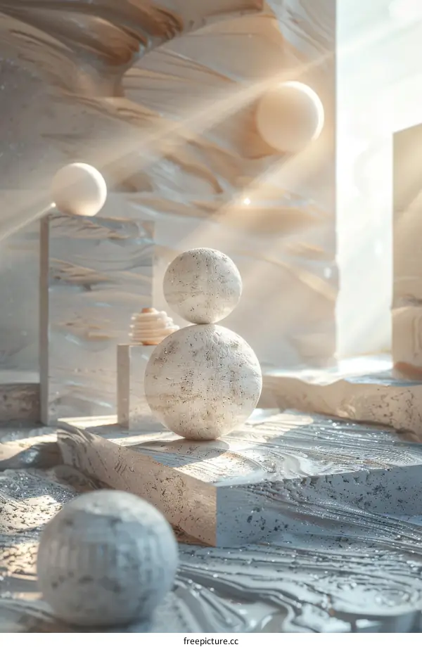 Abstract Modern Geometric Design with Light Rays